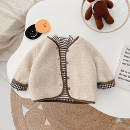 Teddy Plaid Coat