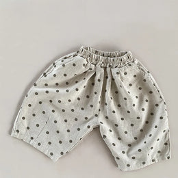 Dot Linen Pants