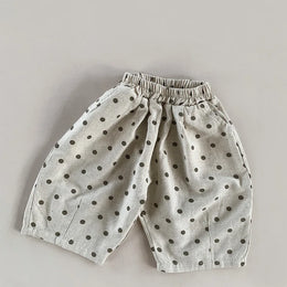 Dot Linen Pants