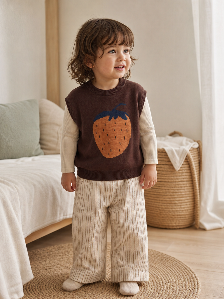 Berry Knit Vest lifestyle photo