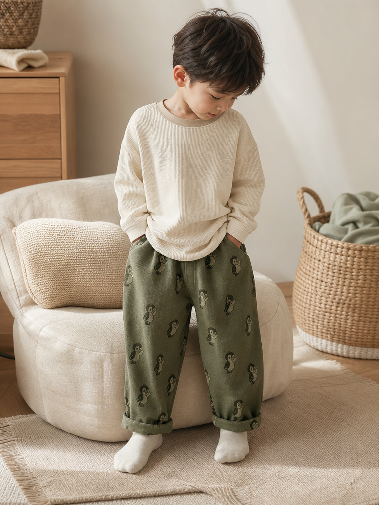 Doodle Cotton Pants lifestyle photo