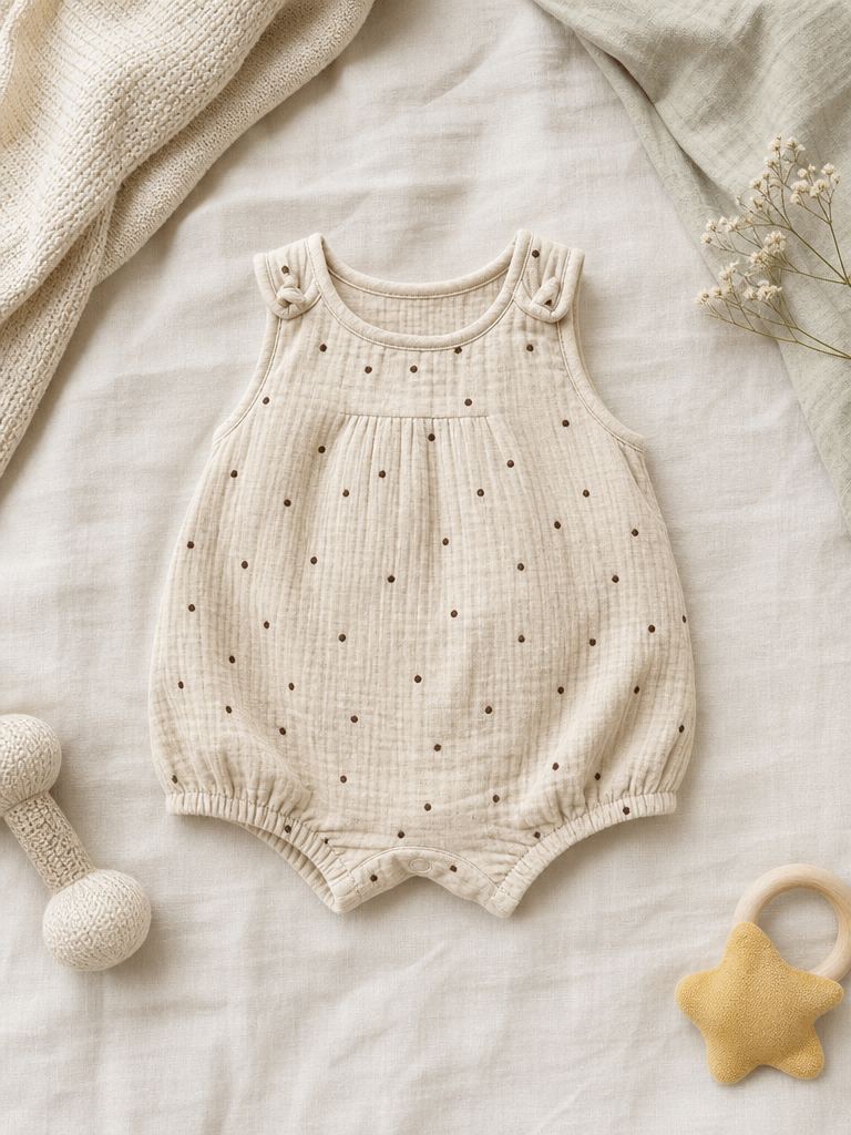 Dotty Sleeveless Romper
