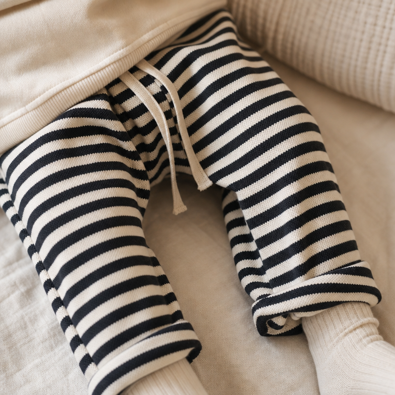 Soft Stripe Pants detail photo