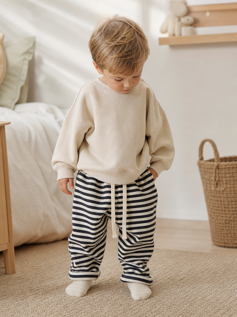Soft Stripe Pants lifestyle photo