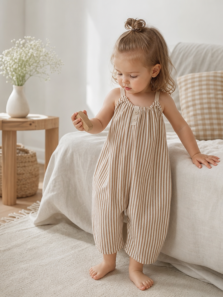 Luna Stripe Romper lifestyle photo