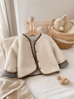 Teddy Plaid Coat